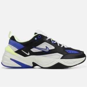 Nike Men's Chunky Sneaker in Black, Blue & Neon Yellow